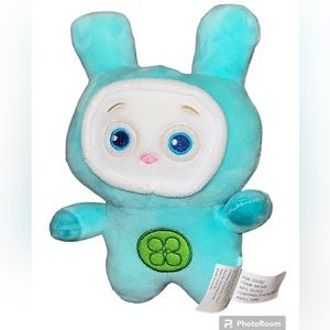 BMI Luck Movie Hazmat Bunny Plush Stuffed Toy Sky Dancing Animation 8”